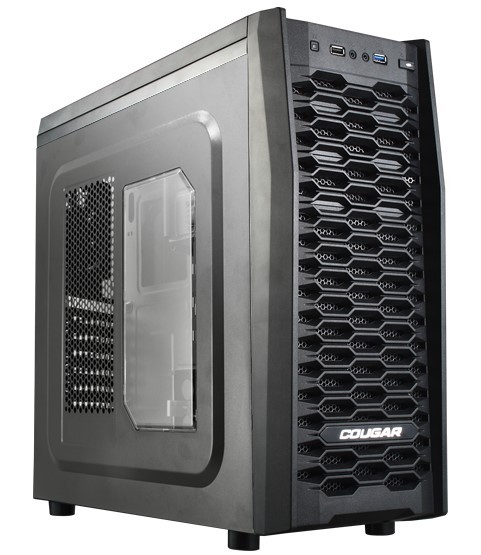 Корпус Cougar MX300 рассчитан на системные платы типоразмера microATX и ATX