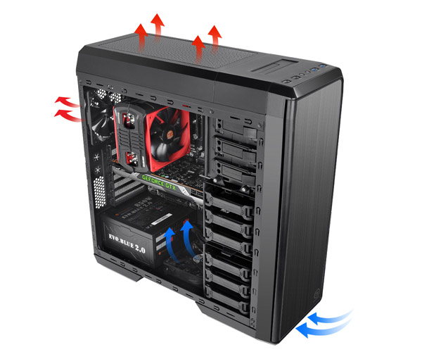 Корпус для ПК Thermaltake Urban T31 относится к категории Mid-Tower