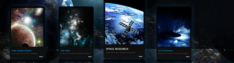 Космические сюжеты в веб дизайне Космические сюжеты в веб дизайне