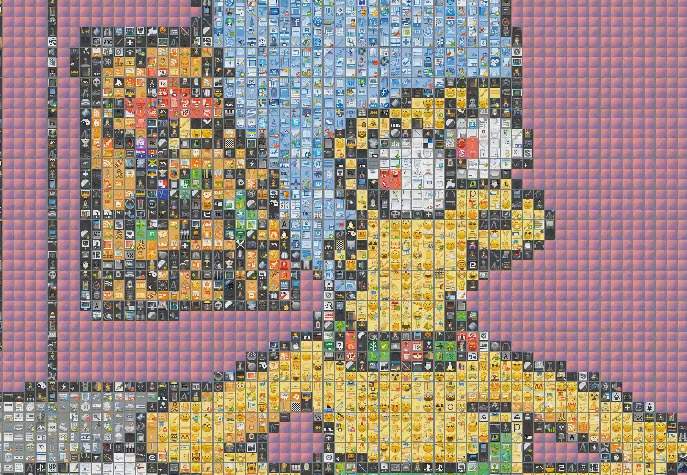 Лепка пиксельного мульта Simpsons Coach Gag в Экселе Лепка пиксельного мульта Simpsons Coach Gag в Экселе
