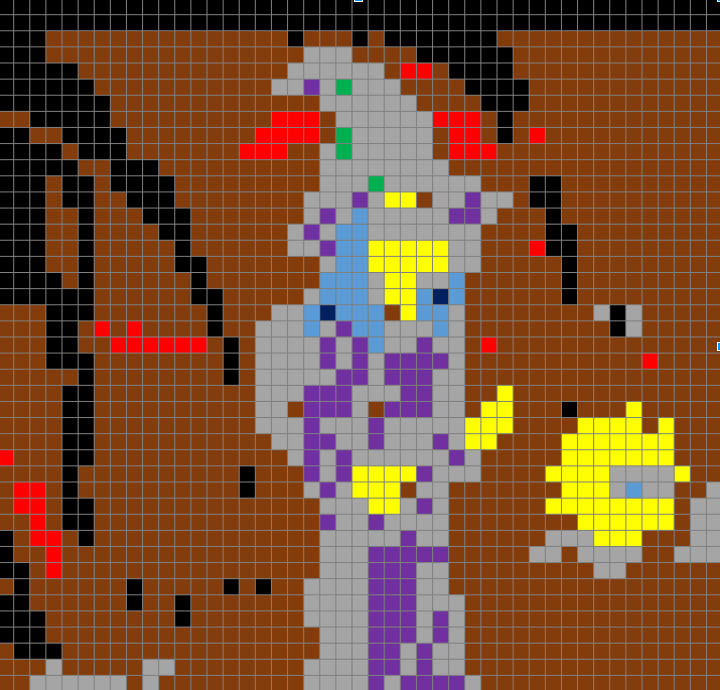 Лепка пиксельного мульта Simpsons Coach Gag в Экселе Лепка пиксельного мульта Simpsons Coach Gag в Экселе