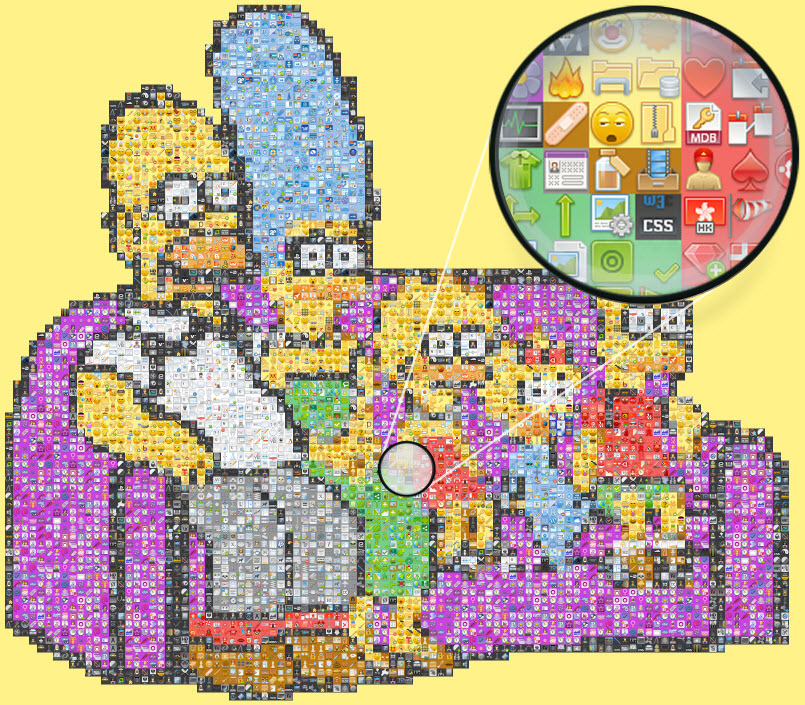 Лепка пиксельного мульта Simpsons Coach Gag в Экселе Лепка пиксельного мульта Simpsons Coach Gag в Экселе