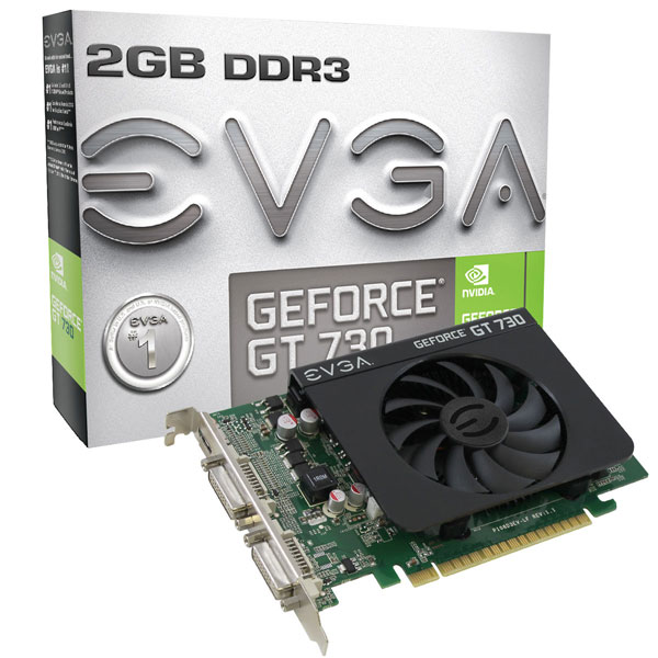 Линейка EVGA GeForce GT 730 включает семь моделей 3D-карт