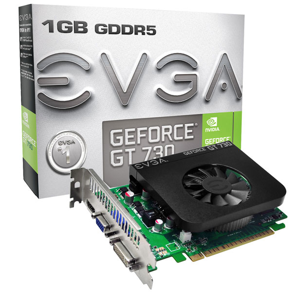 Линейка EVGA GeForce GT 730 включает семь моделей 3D-карт