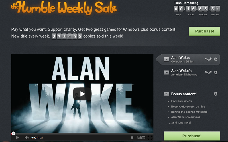 Любой каприз за ваши деньги или Humble Bundle от Remedy Entertainment: успей купить Alan Wake