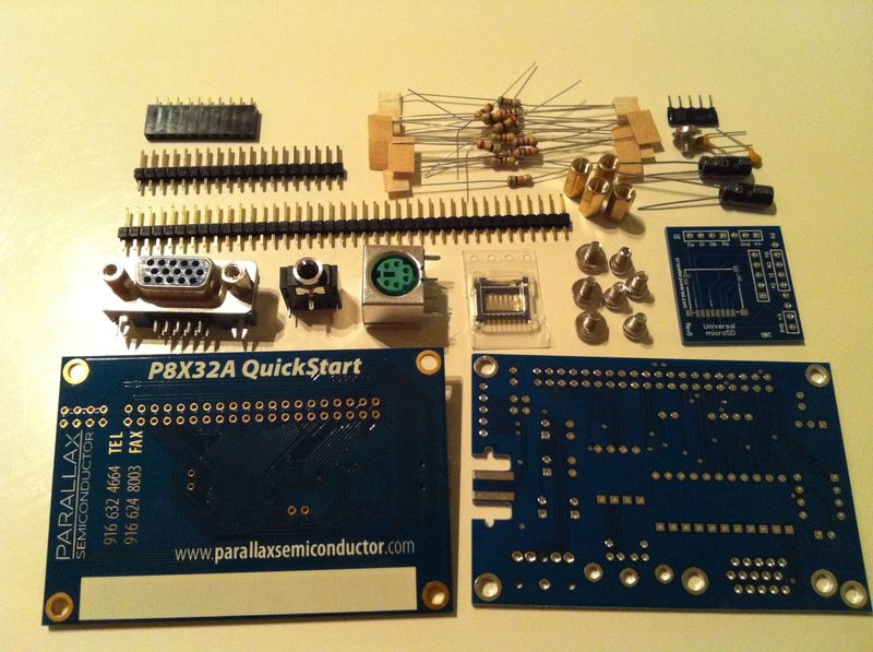Мини компьютер на базе микроконтроллера Parallax Propeller