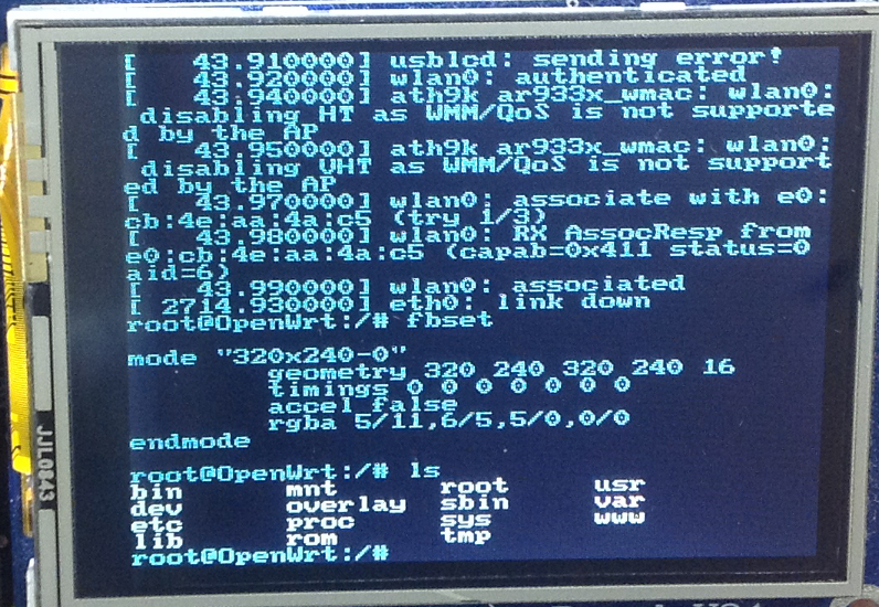 Миникомпьютер из роутера с OpenWRT: пишем драйвер фреймбуфера