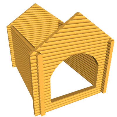 Моделирование параметрического бревенчатого дома на… С++ Моделирование параметрического бревенчатого дома на… С++