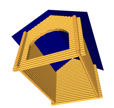 Моделирование параметрического бревенчатого дома на… С++ Моделирование параметрического бревенчатого дома на… С++