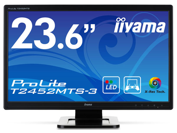 В мониторе iiyama ProLite T2452MTS-3 используется панель размером 23,6 дюйма по диагонали