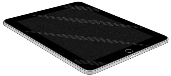 В заявке описан планшет, в оформлении которого используется черный и серый цвета