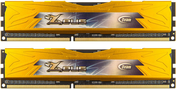 Цена комплекта из двух модулей памяти Team Group Zeus DDR3-1600 — 70 евро