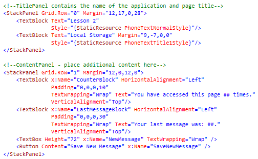 Начало Windows Phone 8 Development: урок 2. Доступ к локальному хранилищу приложения image