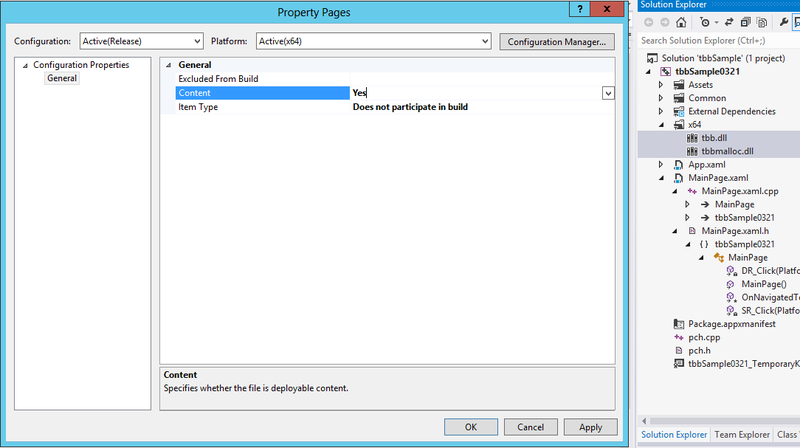 Написание многопоточных приложений для магазина Windows с помощью Intel Threading Building Blocks — теперь с DLL