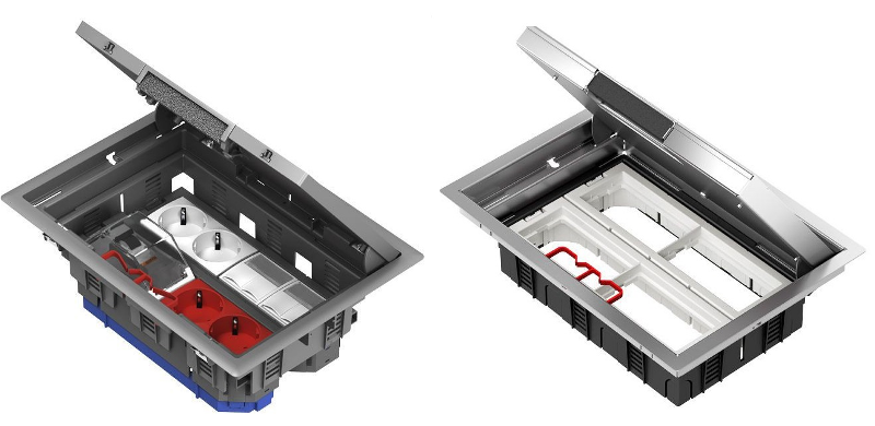 Напольные лючки Schneider  решения для организации рабочих мест в офисах