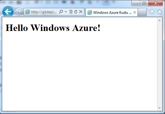 Настраиваем Git развертывание для виртуальных машин Windows Azure