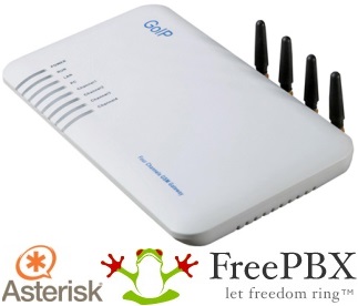 Настройка Voip GSM шлюза Hybertone GoIP4 и Asterisk PBX c помощью FreePBX