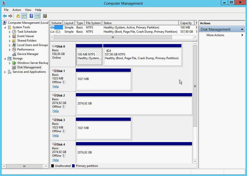 Настройка системы хранения EMC VNX 5100