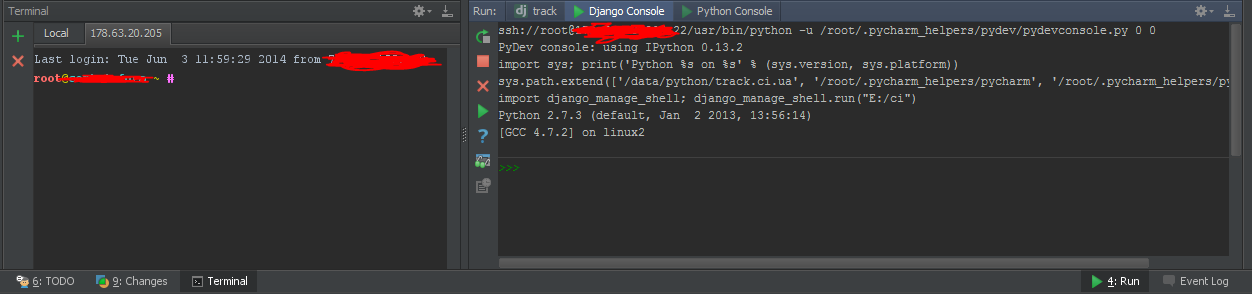 Настройка удаленного интерпретатора на Pycharm для Django