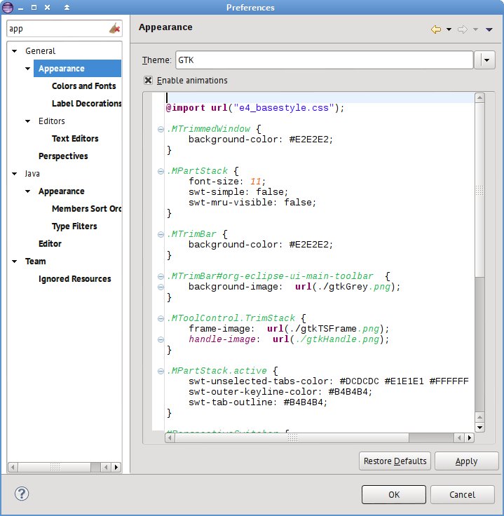 Немного настройки Eclipse Juno: избавляемся от огромных табов и кнопки закрывания таба Немного настройки Eclipse Juno: избавляемся от огромных табов и кнопки закрывания таба