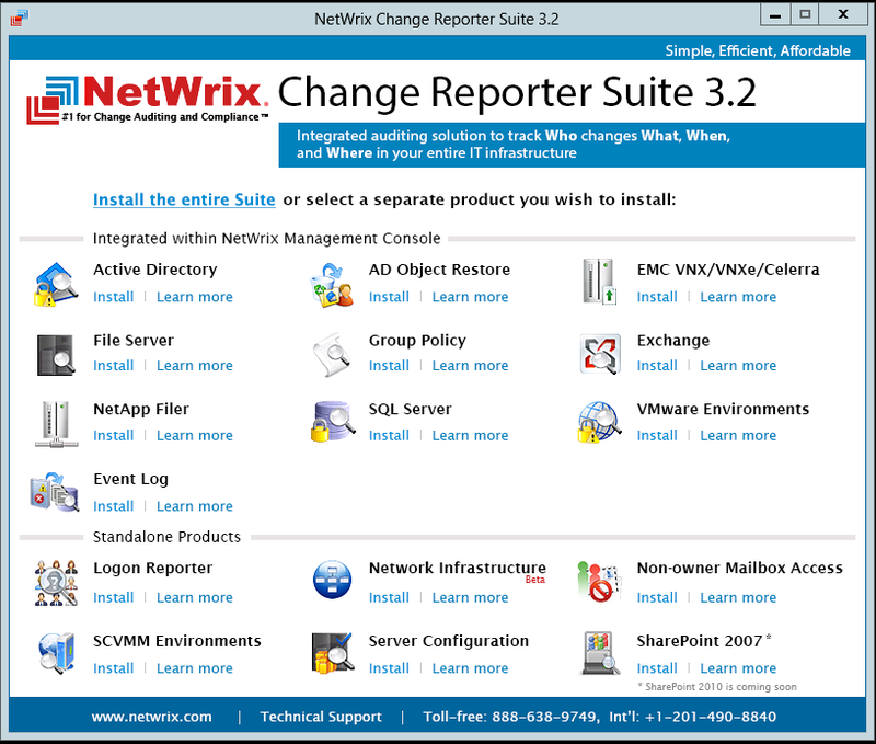 Новая версия NetWrix Change Reporter Suite обеспечивает надежный контроль над ИТ инфраструктурой Новая версия NetWrix Change Reporter Suite обеспечивает надежный контроль над ИТ инфраструктурой