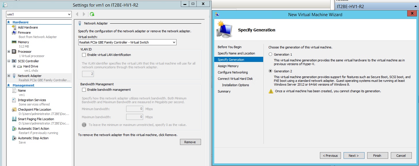 Новые возможности Hyper V 2012 R2