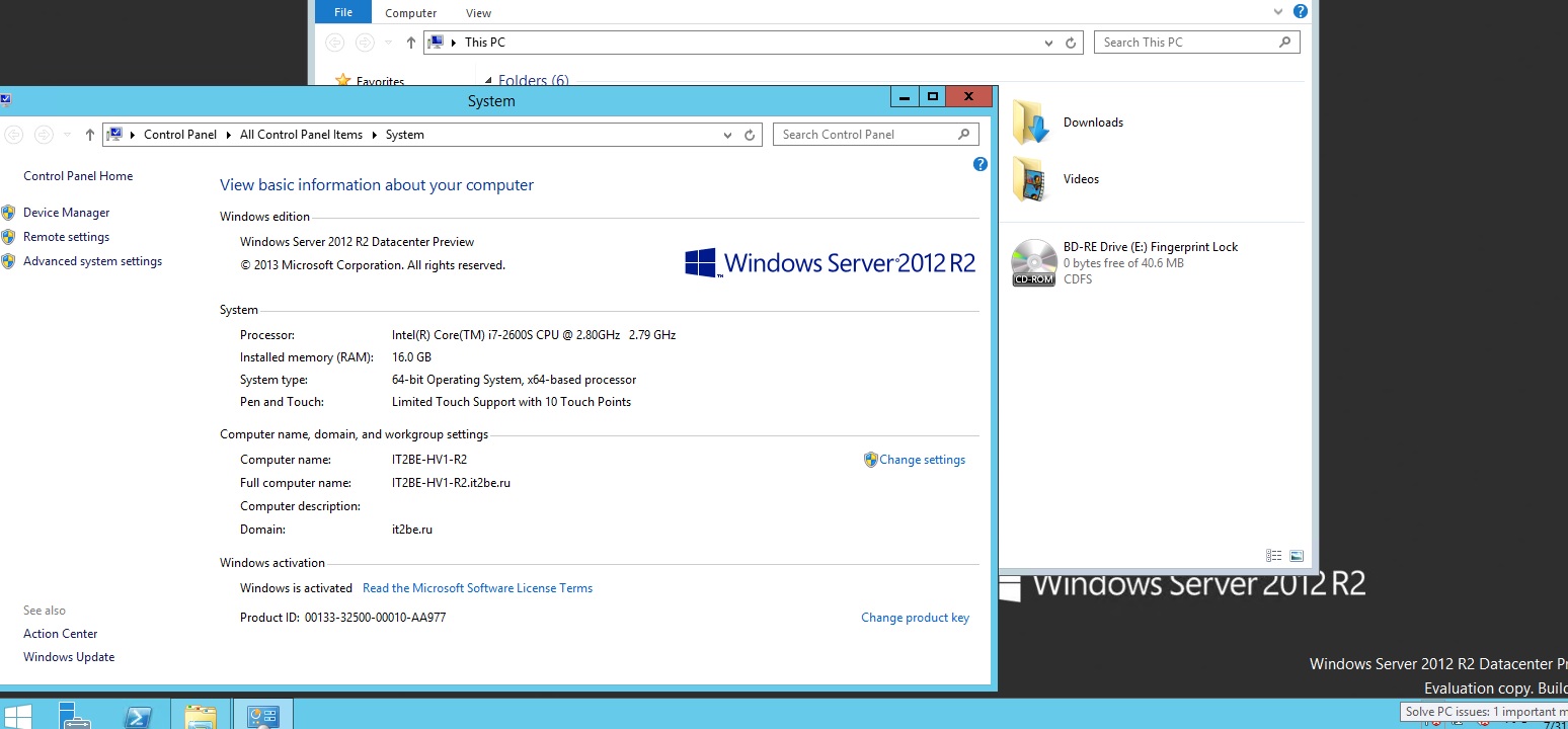 Новые возможности Hyper V 2012 R2 Новые возможности Hyper V 2012 R2