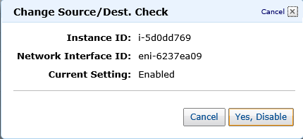 Объединяя облака – создаем site to site соединение между Amazon Web Services и Windows Azure disable-source-dest-check