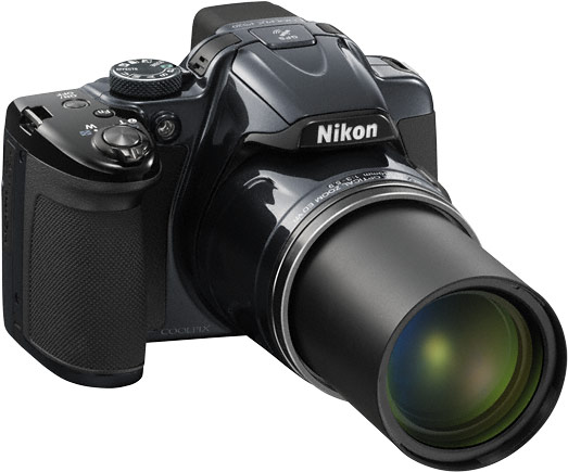Объектив камеры Nikon Coolpix P520 охватывает диапазон ЭФР 24-1000 мм