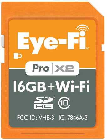 Карточка Eye-Fi Pro X2 Class 10 объемом 16 ГБ стоит $100