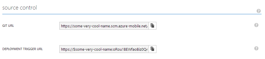 Конфигурация репозитория в Windows Azure