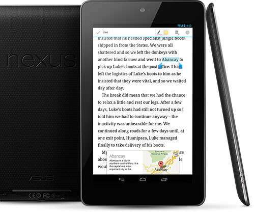 Google Nexus 7 с поддержкой 3G без контракта с оператором сотовой связи стоит $299