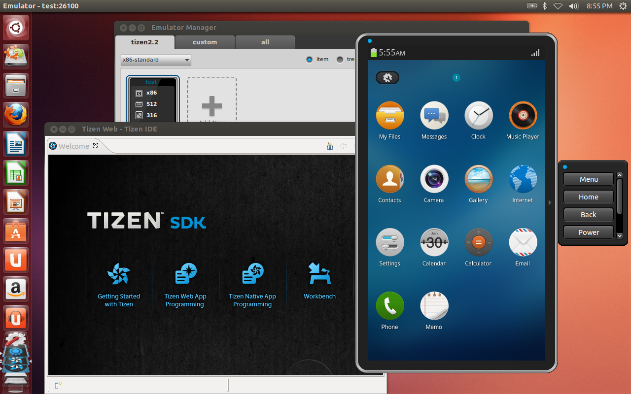 Образы Tizen SDK Live на базе Ubuntu