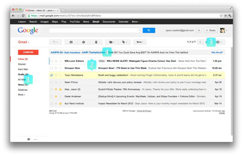 Обзор функциональности веб интерфейсов электронной почты