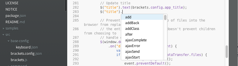 Обзор открытой IDE Adobe Brackets