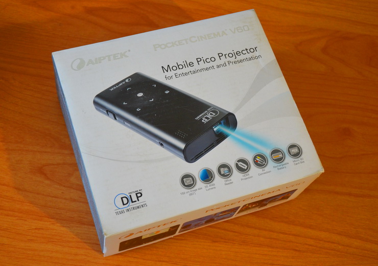 Обзор пикопроектора Aiptek PocketCinema V60: 60 дюймов, недорого Обзор пикопроектора Aiptek PocketCinema V60: 60 дюймов, недорого