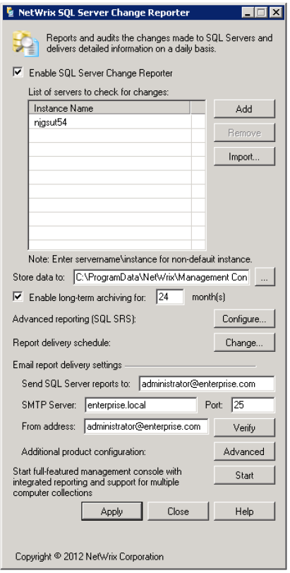 Обзор программы для аудита Microsoft SQL Server NetWrix SQL Server Change Reporter 2.5 Обзор программы для аудита Microsoft SQL Server NetWrix SQL Server Change Reporter 2.5