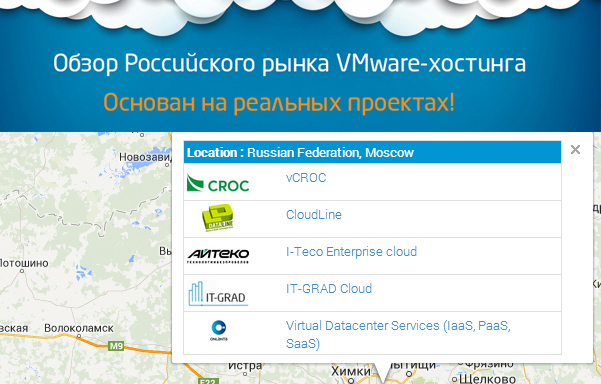 Обзор российского рынка VMware хостинга. Сравнение ведущих провайдеров корпоративного IaaS в России