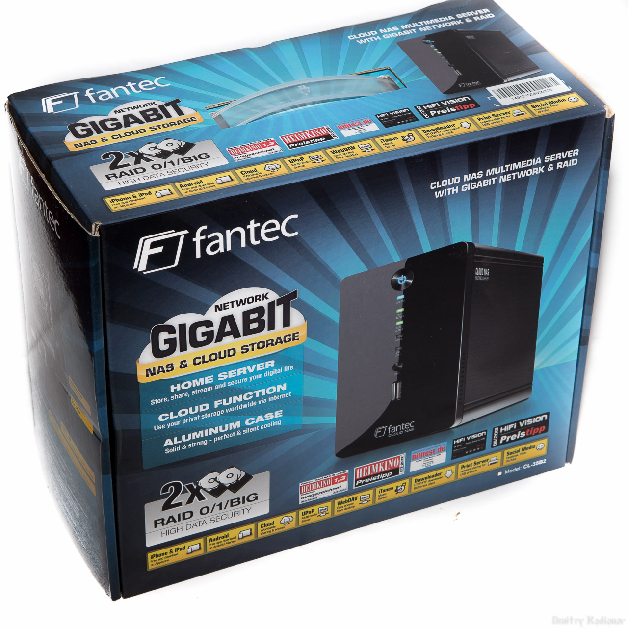 Обзор сетевого хранилища Fantec CL 35B2 RAID