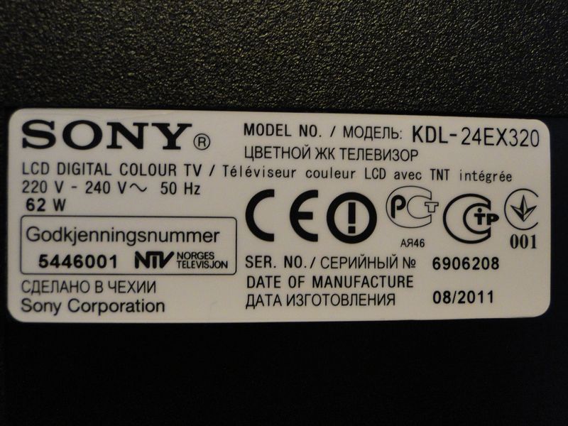 Обзор телевизора Sony KDL 24EX320