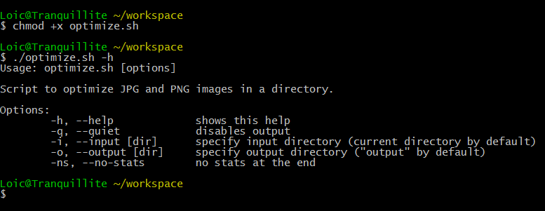 Оптимизация изображений bash скриптом