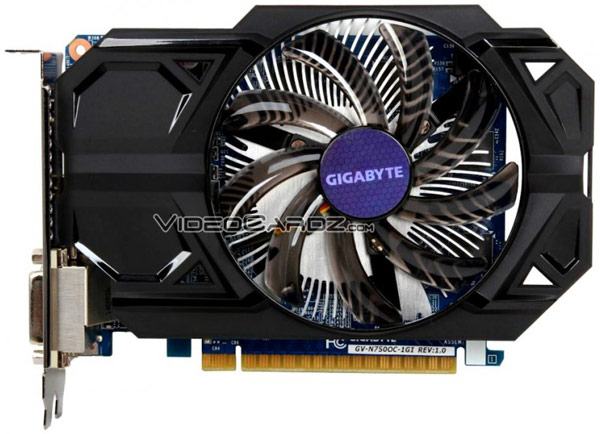 Модель Gigabyte GTX 750 Ti OC (GV-N75TOC-2GI) получила охладитель WindForce 2X