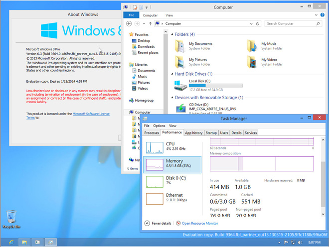 Опубликованы скриншоты Windows Blue и IE 11