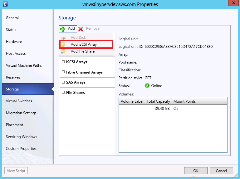 Опыт использования SMI S для автоматизации управления StarWind iSCSI SAN Free в System Center Virtual Machine Manager 2012 SP1