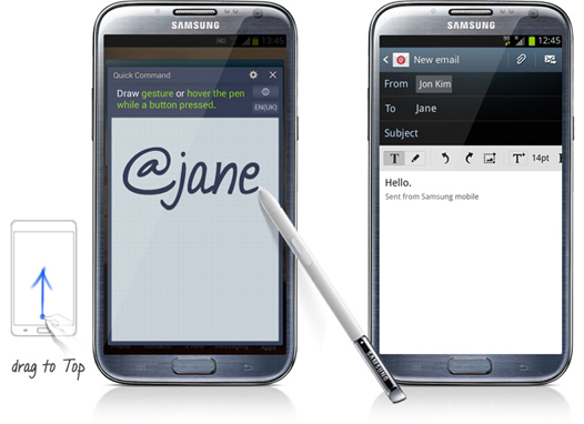 Отчет с презентации Samsung GALAXY Note II