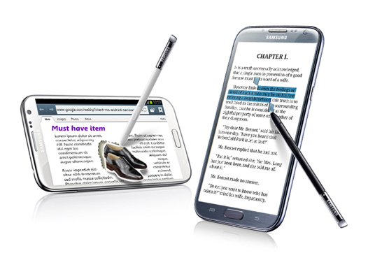 Отчет с презентации Samsung GALAXY Note II