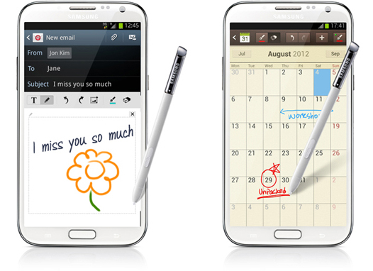 Отчет с презентации Samsung GALAXY Note II