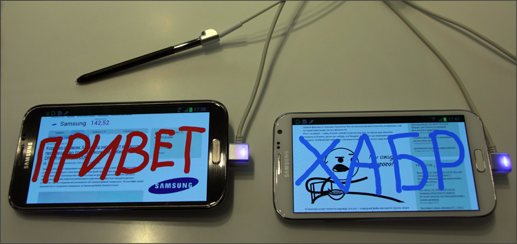 Отчет с презентации Samsung GALAXY Note II