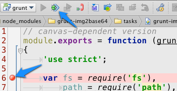 Отладка Grunt задания в WebStorm