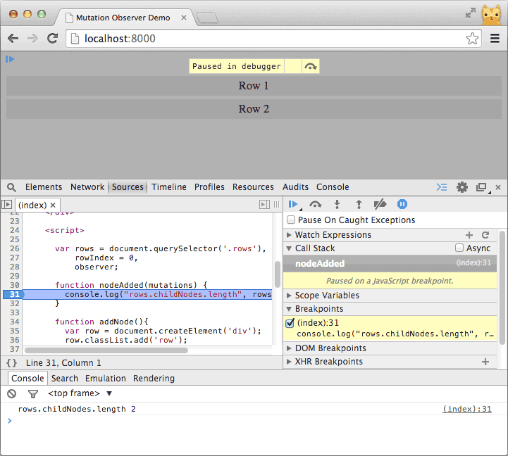 Отладка асинхронного JavaScript с помощью Chrome DevTools